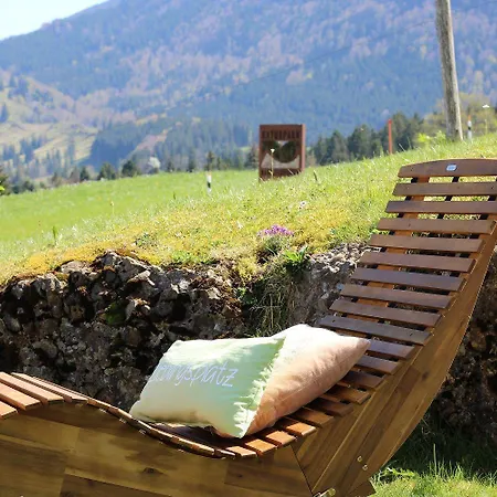 Mit Aussicht Im Bergdorf Im Allgaeu Steibis