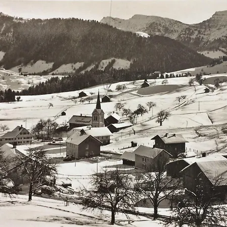 Mit Aussicht Im Bergdorf Im Allgaeu Steibis