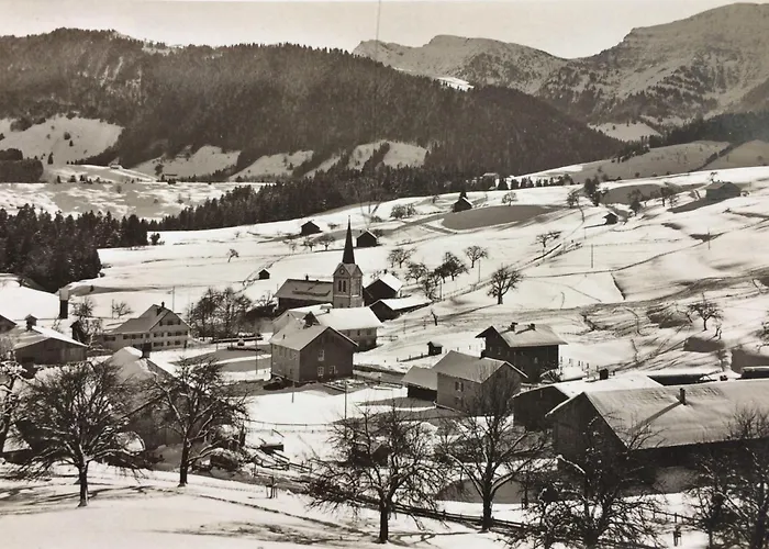 Mit Aussicht Im Bergdorf Im Allgaeu Steibis